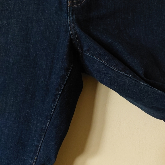 Warp + Weft Mens 34x32 Dark Midnight Wash Amsterdam Slim Denim Jeans - Picture 7 of 13